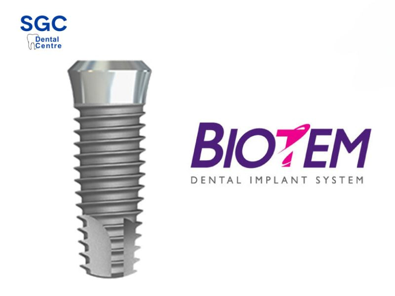 Răng Biotem có thiết kế tối ưu giúp bám xương chắc chắn