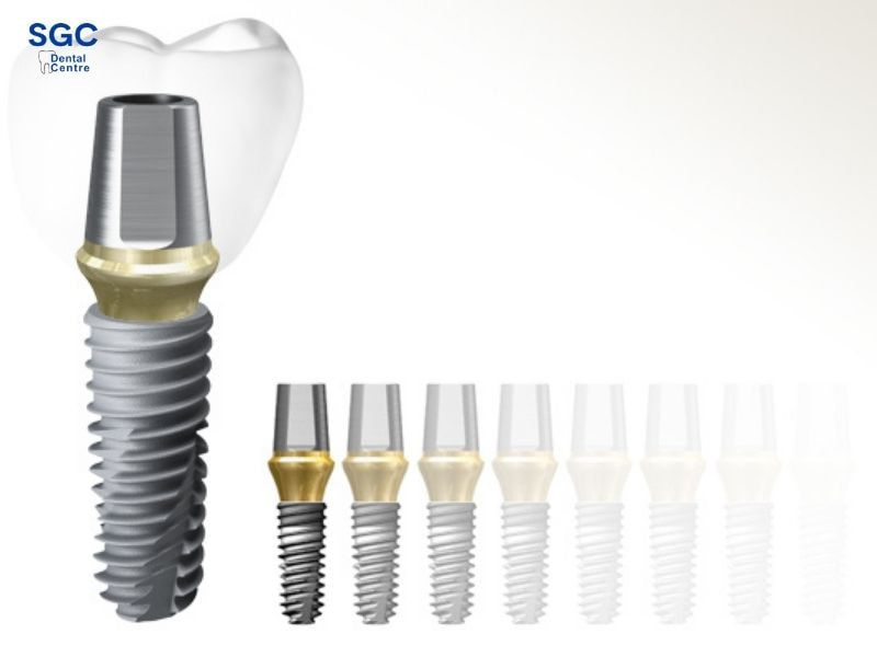Trụ Implant làm từ vật liệu Titanium nguyên chất