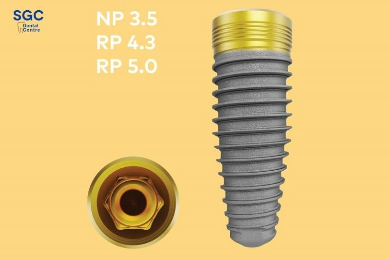 Trụ Implant Nobel Mỹ có cấu tạo 4 lớp Titanium, đảo bảo an toàn và lành tính